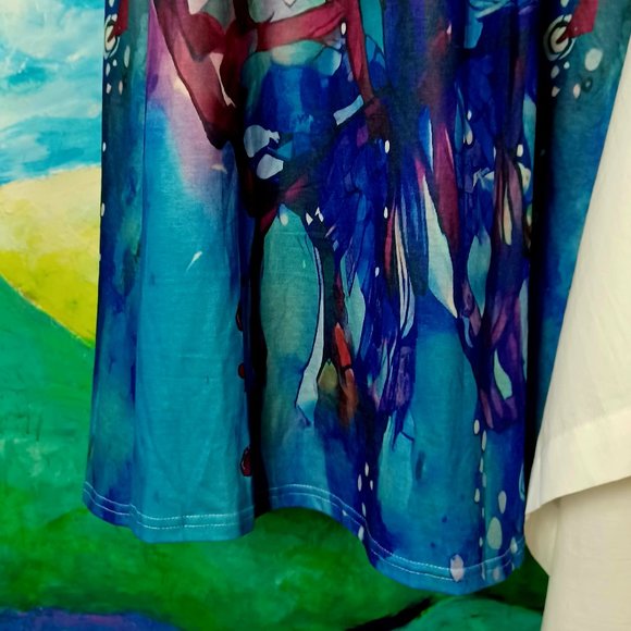 Size XXL silky stretchy maxi dress, NEW WITHOUT TAGS, please read ad! - Picture 2 of 7